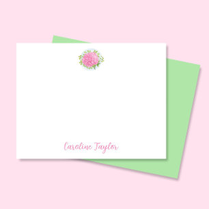 Tarjeta Pequeña Carnation Pink January Nacimiento Flor Stationery