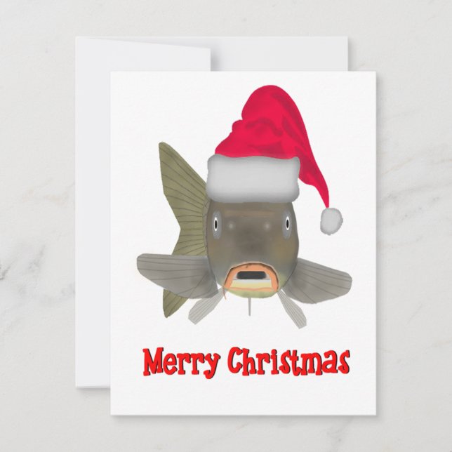 Tarjeta Pequeña Carpa de Navidad (Anverso)