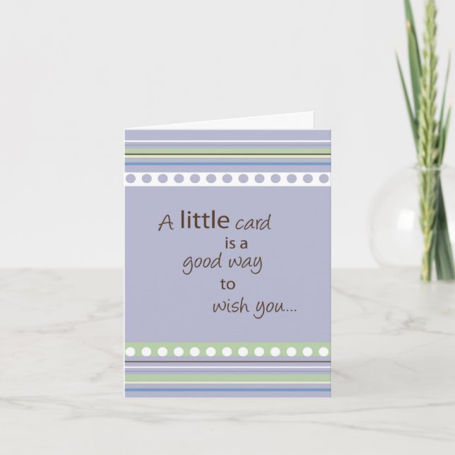 Tarjeta Pequeña carta (Anverso)