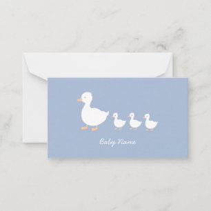 Tarjeta Pequeña Cartas de agradecimiento a los bebés pesonalizados