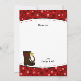 Tarjeta Pequeña Cartas de agradecimiento por fiesta de cumpleaños