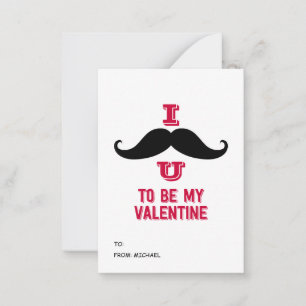 Tarjeta Pequeña Cartas de San Valentín en aula para niños de Musta