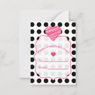 Tarjeta Pequeña Cartas de San Valentín - Juego de 100 puntos de Po