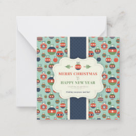 Tarjeta Pequeña Carte de voeux mini de noël à motif