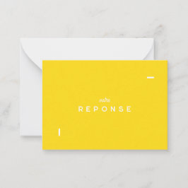 Tarjeta Pequeña Carte réponse Colorus - Jaune Citron