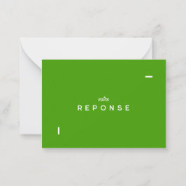 Tarjeta Pequeña Carte réponse Colorus - Vert Citron