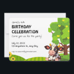 Tarjeta Pequeña Cartoon Lola cow birthday invitation for kids.<br><div class="desc">birthday invitation for babies who like Lola the cow</div>