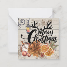 Casa de campo rústica y eterna Navidades de renos 