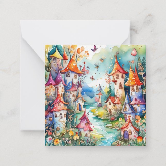 Tarjeta Pequeña Castillo mágico de Fairyland (Anverso)
