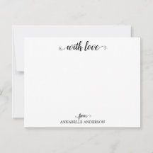 Casual Moderno Elegante Con Amo Guión Negro