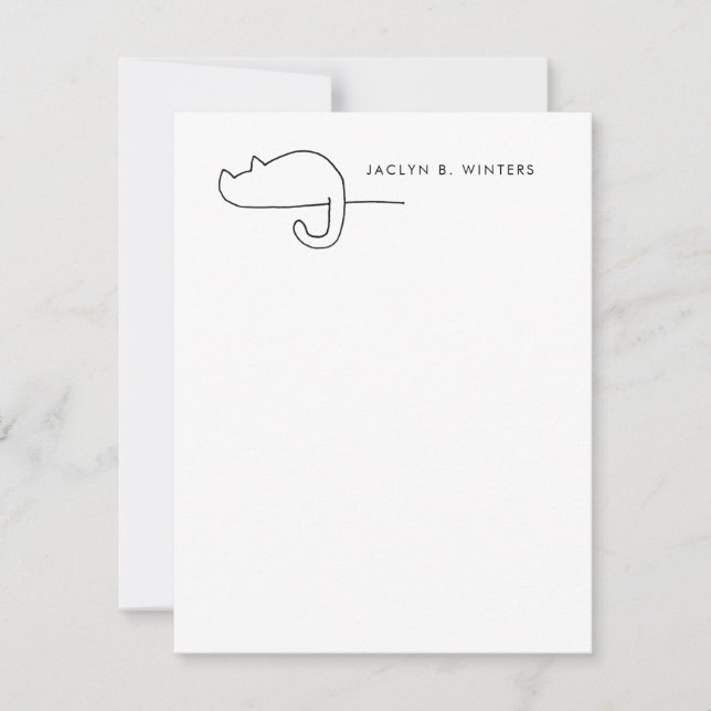 Tarjeta Pequeña Cat Loaf | Gato Lover Personalizado (Anverso)