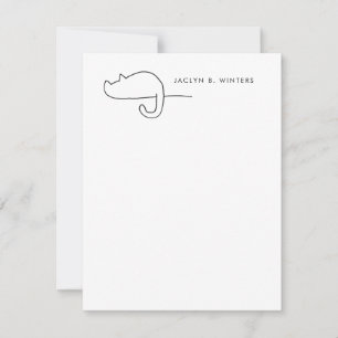 Tarjeta Pequeña Cat Loaf   Gato Lover Personalizado