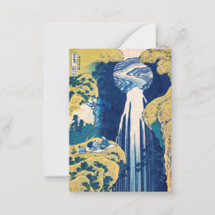 Tarjeta Pequeña Cataratas de Katsushika Hokusai - Amida