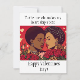 Tarjeta Pequeña Celebración de San Valentín del romance LGBTQI