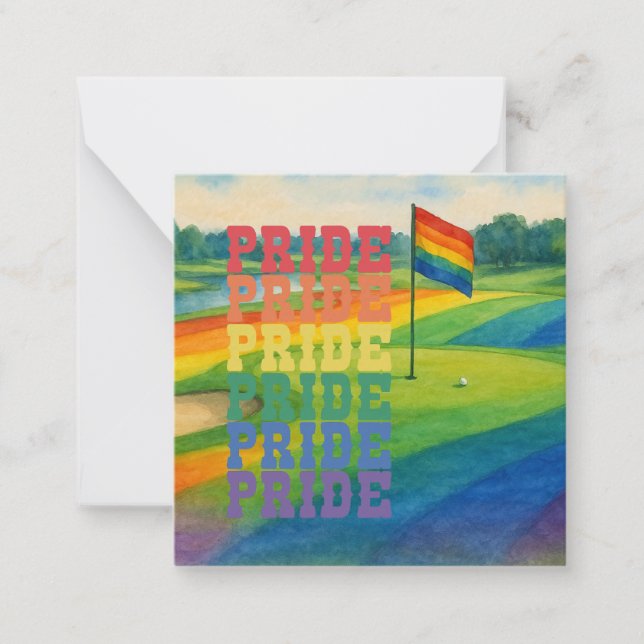 Tarjeta Pequeña Celebración del orgullo para el gofer (Anverso)