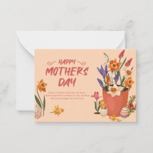 Tarjeta Pequeña Celebrando a Mamá: Un Día de Gratitud