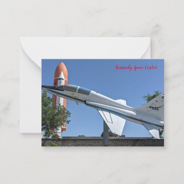 Tarjeta Pequeña Centro Espacial Kennedy (Anverso)