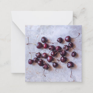 Tarjeta Pequeña Cerezas