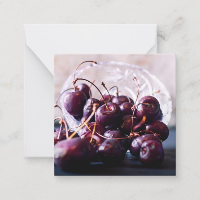 Tarjeta Pequeña Cerezas (Anverso)