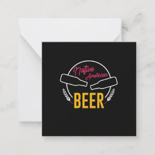 Tarjeta Pequeña Cerveza de nativos americanos