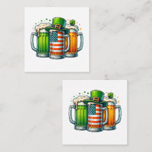 Tarjeta Pequeña Cerveza Irlandesa Irlanda Día de San Patricio Fies