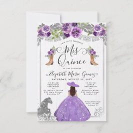 Tarjeta Pequeña Charra Quinceanera