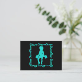 Tarjeta Pequeña Cheer Notecard #3 (Aqua)