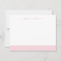 Chevron moderno Zigzag Girly Script lindo Rubor ro