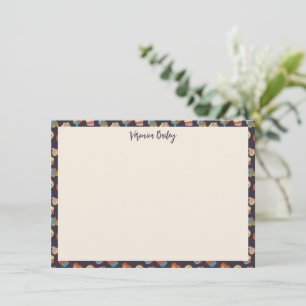 Tarjeta Pequeña Chic Glam Tendencias Impresión Animal Leopardo Dor