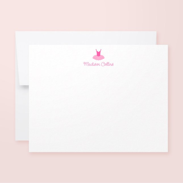 Tarjeta Pequeña Chicas de Tutu de Esparkle Rosa Personalizada Stat (Subido por el creador)