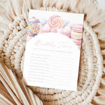 Chicas Dulce Rosa Un Velo Primera Trivia de Cumple