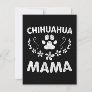 Tarjeta Pequeña Chihuahua Mama