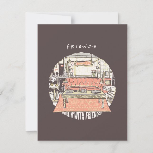Tarjeta Pequeña Chillin' con Personalizado FRIENDS™ (Anverso)