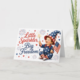 Tarjeta Pequeña chispa, gran libertad! Saludo patriótico 