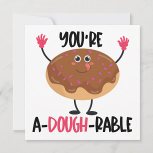 Tarjeta Pequeña Chiste de Donut Divertido