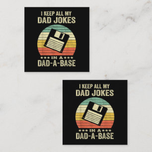 Tarjeta Pequeña Chistes divertidos de papá en dad-a-Base