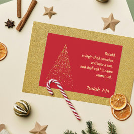 Tarjeta Pequeña Christmas Card: Behold, a virgin shall conceive