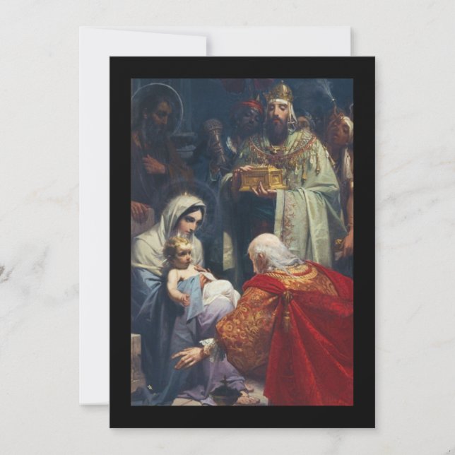 Tarjeta Pequeña Christmas Card for Epiphany (Anverso)