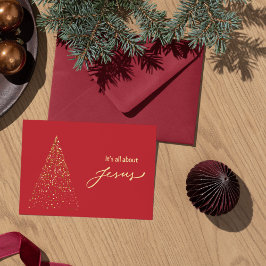 Tarjeta Pequeña Christmas Card: It's all about Jesus 