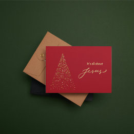 Tarjeta Pequeña Christmas Card: It's all about Jesus