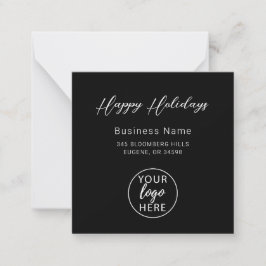 Tarjeta Pequeña Christmas Holiday Custom Business Logo