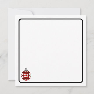 Tarjeta Pequeña Christmas ornament note card