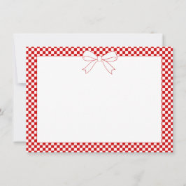 Tarjeta Pequeña Ciao Baby! Italian Red Bow Baby Shower Blank