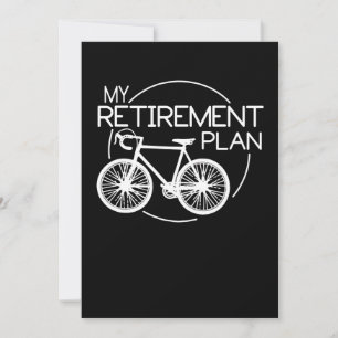 Tarjeta Pequeña Ciclismo en bicicleta sobre mi plan de retiro