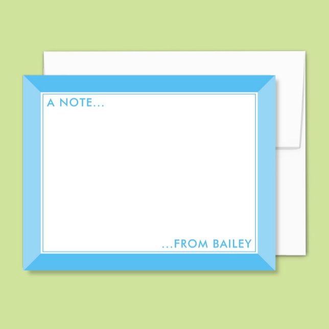 Tarjeta Pequeña Cielo Azul de 2 Tonos Lindo de Chica (Subido por el creador)