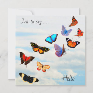 Tarjeta Pequeña Cielo de Mariposas
