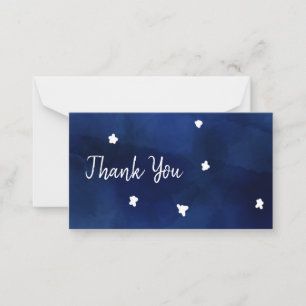 Tarjeta Pequeña Cielo de medianoche con estrellas
