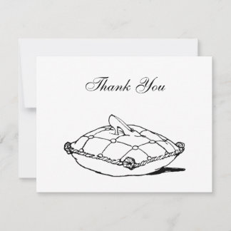Tarjeta Pequeña Cinderella Slipper Fairytale Thank You 4.25x5.5