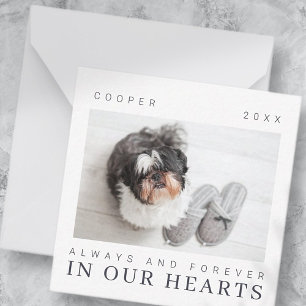 Tarjeta Pequeña Cita en memoria de mascota Foto de Moda moderna si