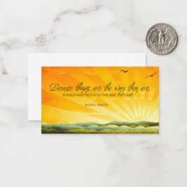 Tarjeta Pequeña Cita Inspiradora de Bertolt Brecht "Change"